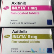 ����ҩ�ﰢ������(axitinib)���ӻ���Ѫ��������ҩ�Ĺ���