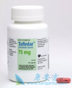 达拉非尼和曲美替尼对经BRAF抑制剂治疗过患